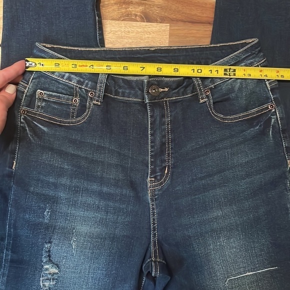 Orange Fashion Village High Rise Distressed Jeans - Picture 3 of 8